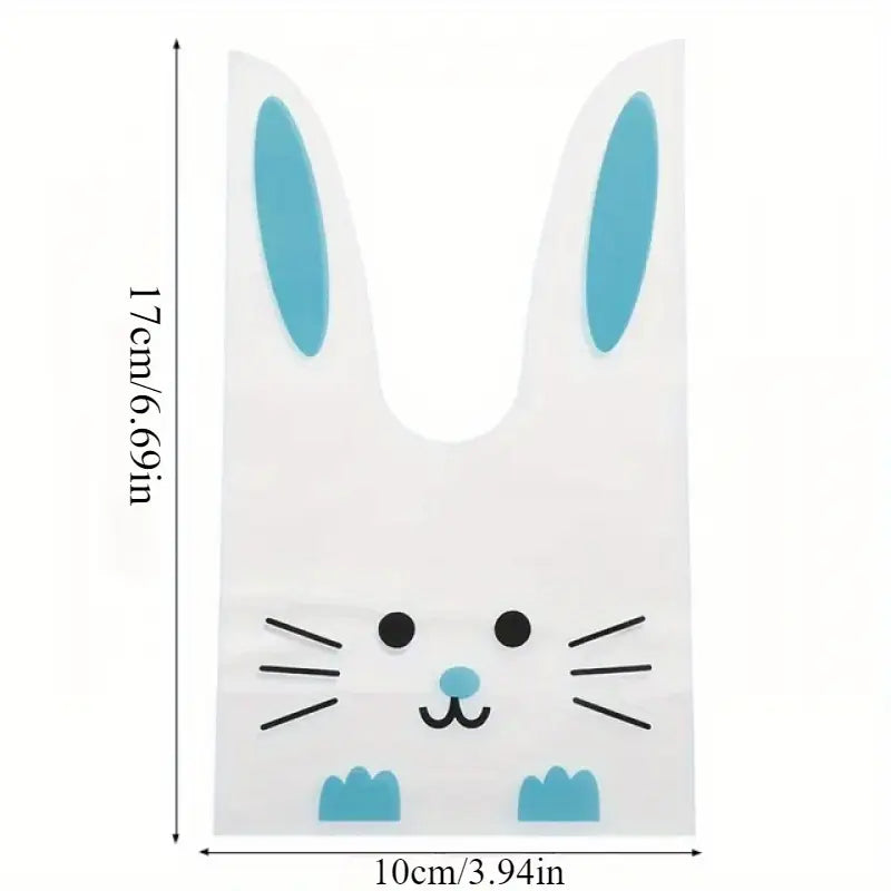 SACHETS CADEAUX EN FORME D'OREILLES DE LAPIN BLEU