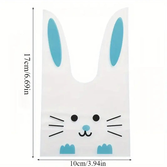 SACHETS CADEAUX EN FORME D'OREILLES DE LAPIN BLEU