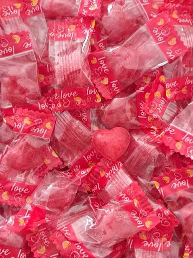 LOVE CANDIES CERISE LISSE X10