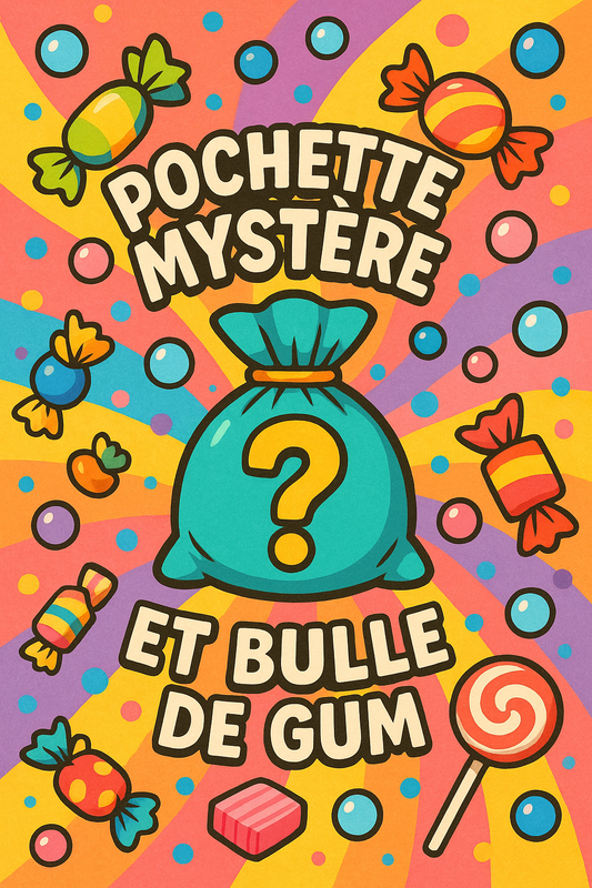 À LOT DE 10 POCHETTES MYSTÈRE ET BULLE DE GUM 🫧