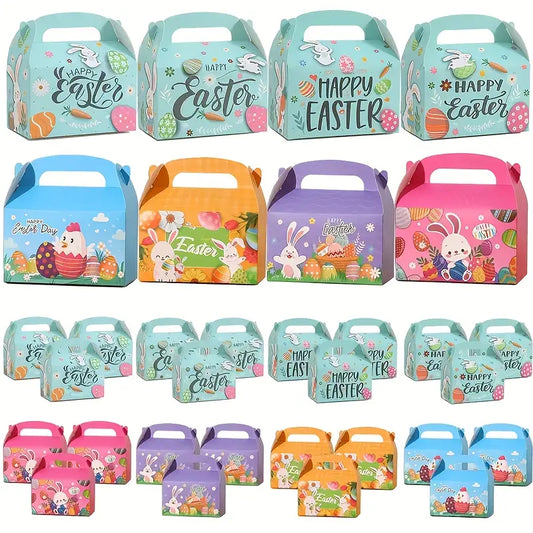 BOITE CADEAU DE PAQUES AVEC POIGNEES